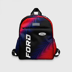 Детский рюкзак Ford красный карбон, цвет: 3D-принт