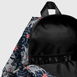 Детский рюкзак Цветы и волны, цвет: 3D-принт — фото 2