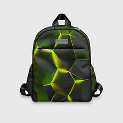 Детский рюкзак Разлом неоновых плит, цвет: 3D-принт