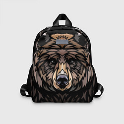 Детский рюкзак Медведь в этническом стиле, цвет: 3D-принт