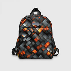 Детский рюкзак Раскаленные блоки паттерн, цвет: 3D-принт