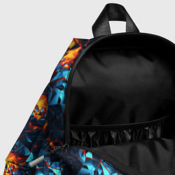 Детский рюкзак Разломы и свечение плит, цвет: 3D-принт — фото 2