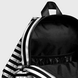 Детский рюкзак Тельняшка черная Подводного флота ВМФ, цвет: 3D-принт — фото 2