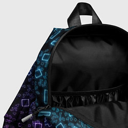 Детский рюкзак Неоновый узор тетрис, цвет: 3D-принт — фото 2