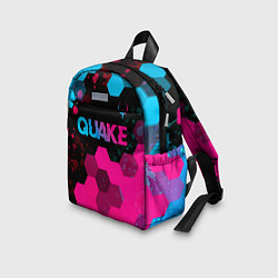 Детский рюкзак Quake - neon gradient: символ сверху, цвет: 3D-принт — фото 2