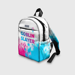 Детский рюкзак Goblin Slayer neon gradient style: символ сверху, цвет: 3D-принт — фото 2