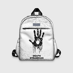 Детский рюкзак Death Stranding с потертостями на светлом фоне, цвет: 3D-принт