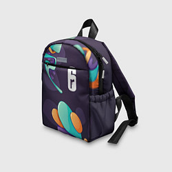 Детский рюкзак Rainbow Six graffity splash, цвет: 3D-принт — фото 2