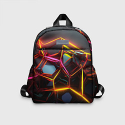 Детский рюкзак Неоновые трубки абстракция, цвет: 3D-принт