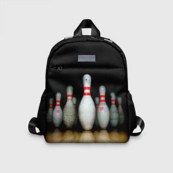 Детский рюкзак Боулинг - кегли на дорожке, цвет: 3D-принт