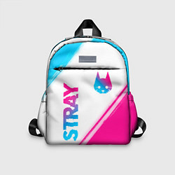 Детский рюкзак Stray neon gradient style: надпись, символ, цвет: 3D-принт