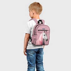 Детский рюкзак Единорог розовая грива, цвет: 3D-принт — фото 2
