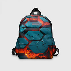 Детский рюкзак Лавовые наносоты, цвет: 3D-принт