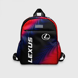 Детский рюкзак Lexus красный карбон, цвет: 3D-принт