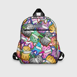 Детский рюкзак Перенаселение котиков, цвет: 3D-принт