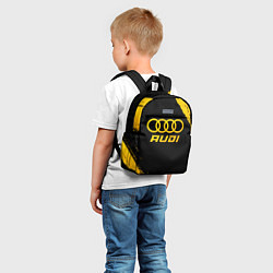 Детский рюкзак Audi - gold gradient, цвет: 3D-принт — фото 2