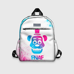 Детский рюкзак FNAF neon gradient style, цвет: 3D-принт
