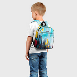 Детский рюкзак Палитра города, цвет: 3D-принт — фото 2