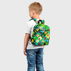 Детский рюкзак Марио паттерн, цвет: 3D-принт — фото 2