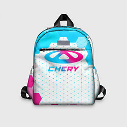 Детский рюкзак Chery neon gradient style, цвет: 3D-принт