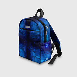 Детский рюкзак Тёмно-синие множества фигур, цвет: 3D-принт — фото 2