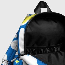 Детский рюкзак Рисованные облака и звёзды, цвет: 3D-принт — фото 2