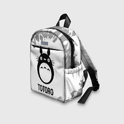 Детский рюкзак Totoro glitch на светлом фоне, цвет: 3D-принт — фото 2