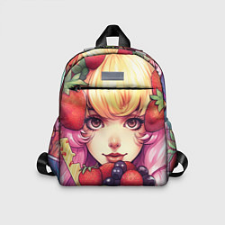 Детский рюкзак Блондинка с ягодами, цвет: 3D-принт