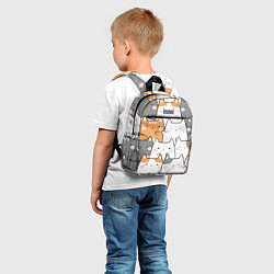 Детский рюкзак Семья котиков, цвет: 3D-принт — фото 2