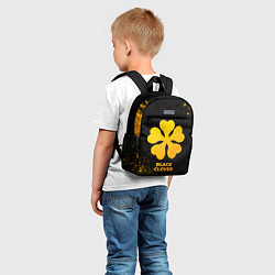Детский рюкзак Black Clover - gold gradient, цвет: 3D-принт — фото 2
