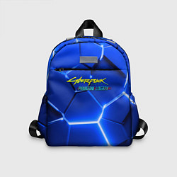 Детский рюкзак Киберпанк призрачная свобода синий неон, цвет: 3D-принт