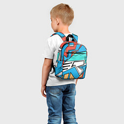 Детский рюкзак Ломанные линии, цвет: 3D-принт — фото 2