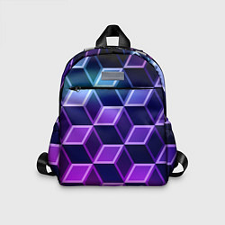 Детский рюкзак Неоновые кубы иллюзия