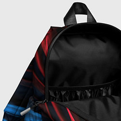 Детский рюкзак Blue red black, цвет: 3D-принт — фото 2