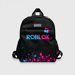 Детский рюкзак Roblox - neon gradient: символ сверху, цвет: 3D-принт