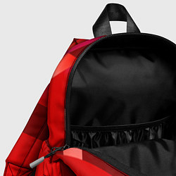 Детский рюкзак Красная геометрия, цвет: 3D-принт — фото 2