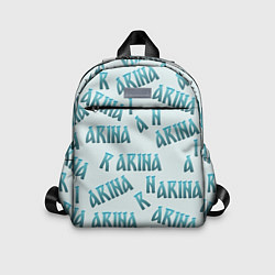 Детский рюкзак Арина - текст паттерн, цвет: 3D-принт