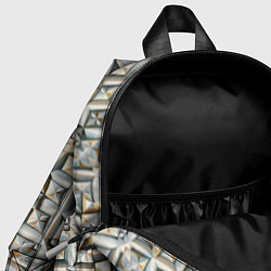 Детский рюкзак Квадраты и ромбы, цвет: 3D-принт — фото 2