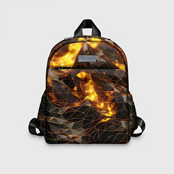 Детский рюкзак Золотистая текстура, цвет: 3D-принт