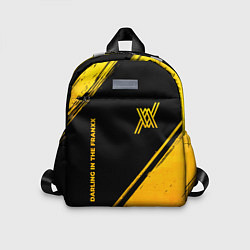 Детский рюкзак Darling in the FranXX - gold gradient: надпись, си, цвет: 3D-принт