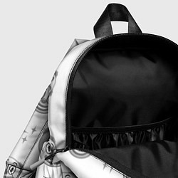 Детский рюкзак Клоунада чб, цвет: 3D-принт — фото 2