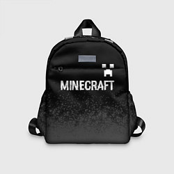 Детский рюкзак Minecraft glitch на темном фоне: символ сверху, цвет: 3D-принт