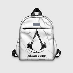 Детский рюкзак Assassins Creed glitch на светлом фоне, цвет: 3D-принт