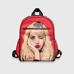 Детский рюкзак Blackpink Lisa bright makeup, цвет: 3D-принт
