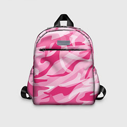 Детский рюкзак Камуфляж в розовом, цвет: 3D-принт