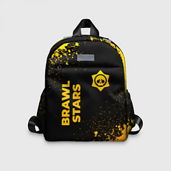 Детский рюкзак Brawl Stars - gold gradient: надпись, символ, цвет: 3D-принт