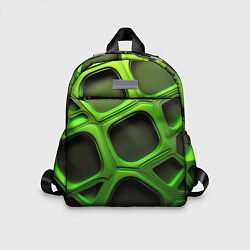 Детский рюкзак Объемные зеленые соты