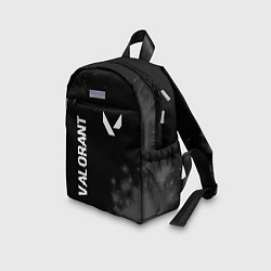 Детский рюкзак Valorant glitch на темном фоне: надпись, символ, цвет: 3D-принт — фото 2
