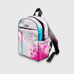 Детский рюкзак Evangelion neon gradient style: надпись, символ, цвет: 3D-принт — фото 2