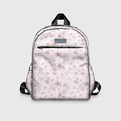 Детский рюкзак Акварельный паттерн цветов сакуры, цвет: 3D-принт